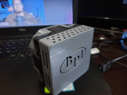 muz pi sıfır durum kılıf kabine soğutucu hayran Ahududu gadget 3d print model - Mito3D