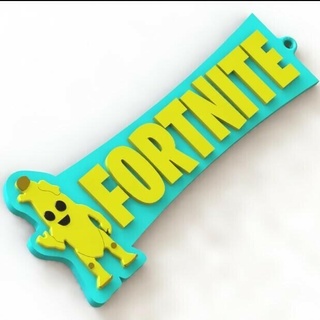 bananin fortnite keychain Jewelry pendant chain art thin colors material ornament game games battle royal pitched 3d print model - Mito3D