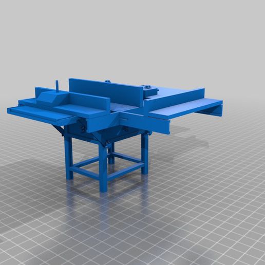 banco sega circolare piccolo attrezzo macchina utensili 3D print model - Mito3D