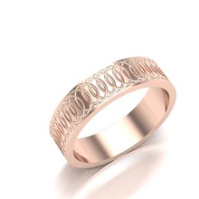 Band Schmuck Ring Herren Diamant Gold Silber Sterling Juwelen 3d print model - Mito3D