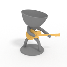 banda planteras - guitarrista a casa violão o personagem musica ferramenta andares plantera 3d print model - Mito3D