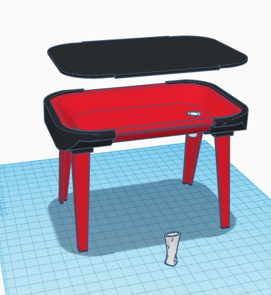 tablett reederei de porro joint rollen zigarette pica cannabis blatt tuca pata tapa gras 3D print model - Mito3D