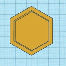 plateau hexagonal 1 3d print model - Mito3D