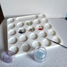 bandeja miyuki delica work tray gadget bed bolitas decal manualidades mesa trabajo funnel pearl pearls perlas table 3d print model - Mito3D