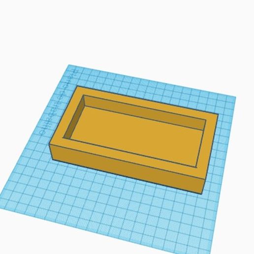 vassoio rettangolare 1 3D print model - Mito3D
