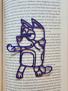 bandit bookmark bluey disney dog outline 3d print model - Mito3D