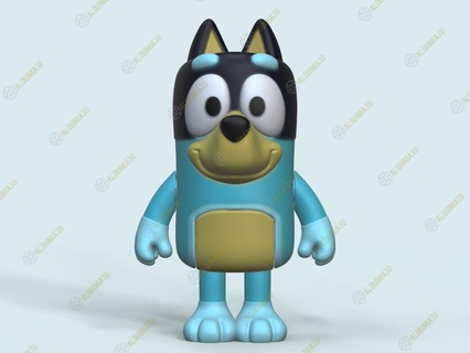 bandit heeler bluey fun funny toy present decoration collection 3d print model - Mito3D