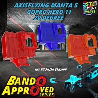 bando approved series axisflying manta hd dc 5 gopro hero 9 10 11 mount 20 degree tough 3d print model - Mito3D