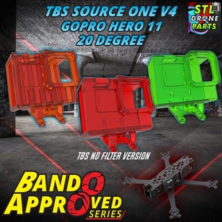 bando approved series tbs source one v4 gopro hero 9 10 11 mount 20 degree s1 team black sheep ethix 3d print model - Mito3D