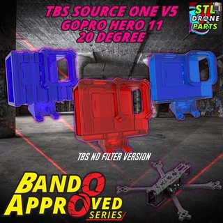 bando approved series tbs source one v5 gopro hero 9 10 11 mount 20 degree gopro hero 9 gopro hero 10 gopro hero 11 tbs source one tbs s1 v5 tbs source one v5 team black sheep ethix gopro mount 20 degree  3d print model - Mito3D