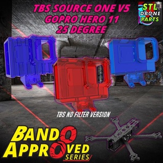 bando approved series tbs source one v5 gopro hero 9 10 11 mount 25 degree s1 team black sheep ethix 3d print model - Mito3D