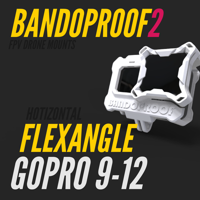 prova bando 2 flettere angolo orizzontale camera montare gopro9 12 bandoproof2 gopro gopro10 gopro11 gopro12 flexangle universale 3d print model - Mito3D