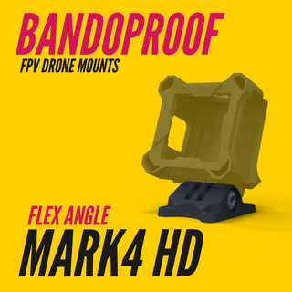 prova bandagens ângulo flexível adaptador geprc mark4 hd 3d print model - Mito3D