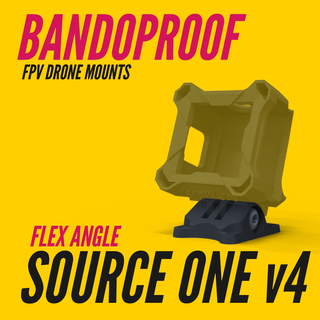 bandoproof flexangle adapter vsource one v4 fpv drone universal mount gopro dji source 3d print model - Mito3D