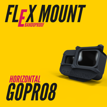 bandoproof flexmount gopro8 horizontal fpv toolless camera mount yannikfpv quad kwad cam action gopro 8 3d print model - Mito3D