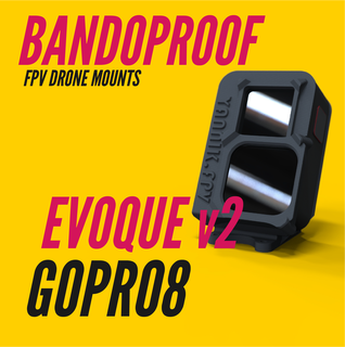 prova bandagens gopro8 vertical iflight Nazgul v2 o3 montagem fixa fpv zangão câmera ação gopro 8 evoque 3d print model - Mito3D