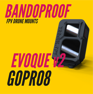 bandodicht gopro8 Vertikale iflight Nazgul v2 o3 Festeinbau fpv Drohne Actioncam gopro 8 evoque 3d print model - Mito3D