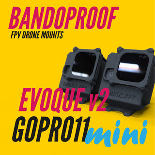 bandoproof gopro 11 mini horizontal evoque v2 fixmount fpv drone actioncam iflight 3d print model - Mito3D