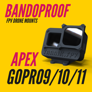 bandodicht gopro 9 10 11 horizontal impulserc Apex Festeinbau gopro9 gopro10 gopro11 3d print model - Mito3D