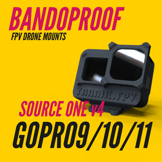 bando geçirmez gopro 9 10 11 yatay tbs kaynak v4 sabit montaj gopro9 gopro10 gopro11 3d print model - Mito3D