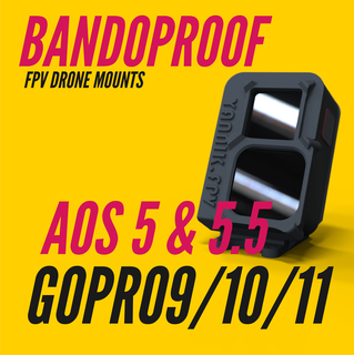 anti bando Go Pro 9 10 11 verticale aos 5 55 montage fixe gopro9 gopro10 gopro11 3d print model - Mito3D