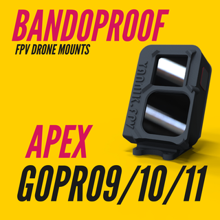 prueba bando gopro 9 10 11 vertical impulserc apéndice montaje fijo gopro9 gopro10 gopro11 3d print model - Mito3D