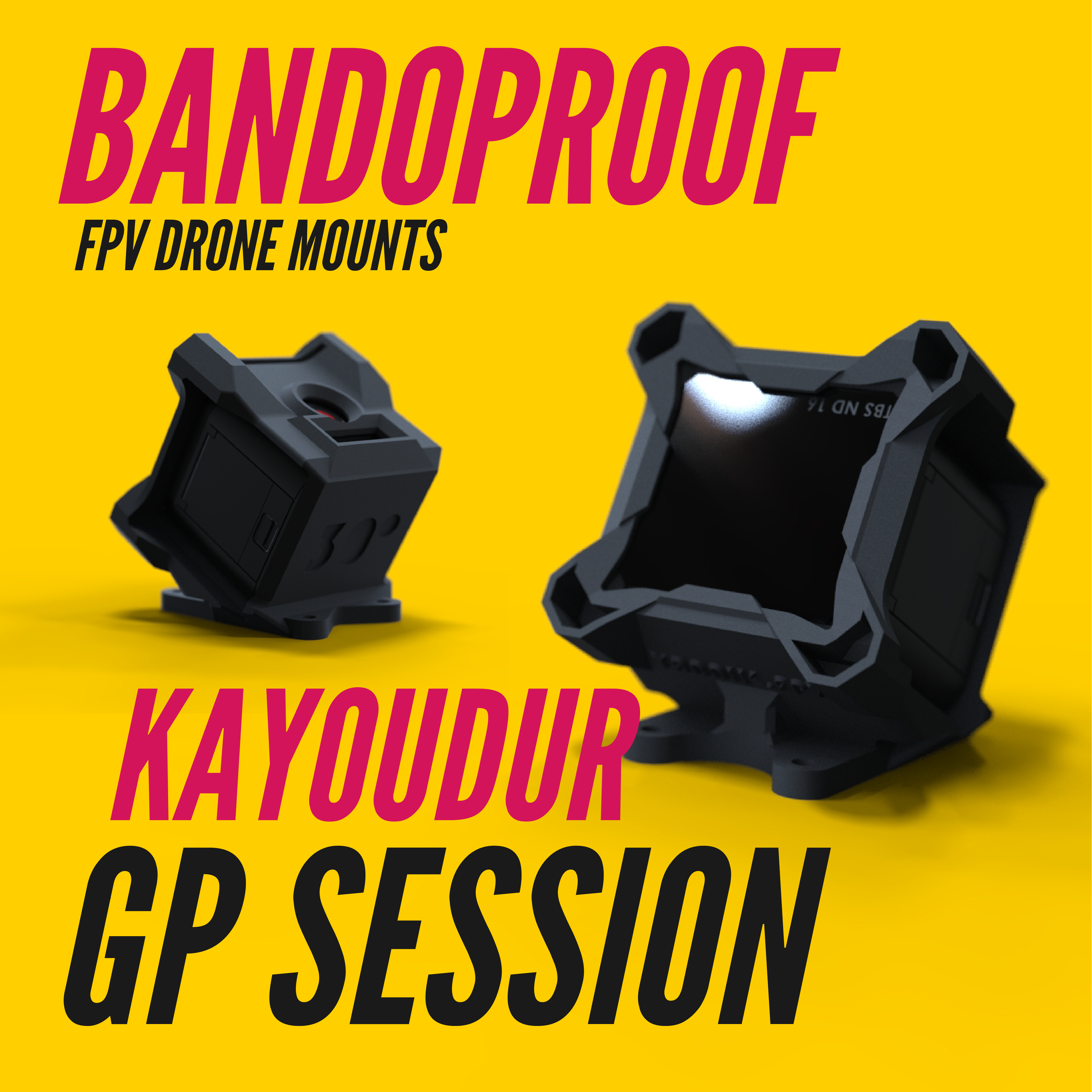 bandoproof session4 5 caddx orca runcam orange kayou kayoudur fpv drone session runcam5 gopro 3D print model - Mito3D