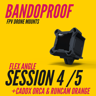 anti bando v3 Go Pro session runcam5 caddx orque fpv fléchir angle caméra monter système universel session4 session5 4 5 runcam orgue drone 3d print model - Mito3D