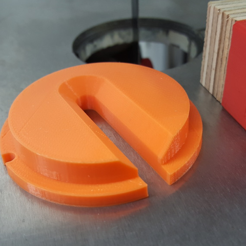 lâmina de serra fita inserção capa central máquinas 14 quatro velocidades marcenaria a ferramenta 3D print model - Mito3D