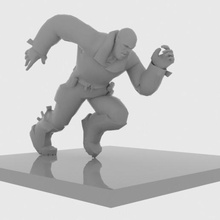 bane arkham figure art toy banearkham marvel poly character 3d print model - Mito3D