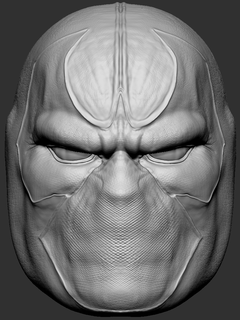 maldição personalizadas cabeça Projeto super heróis batman açao figura vilão brinquedos Alto poli 3d print model - Mito3D