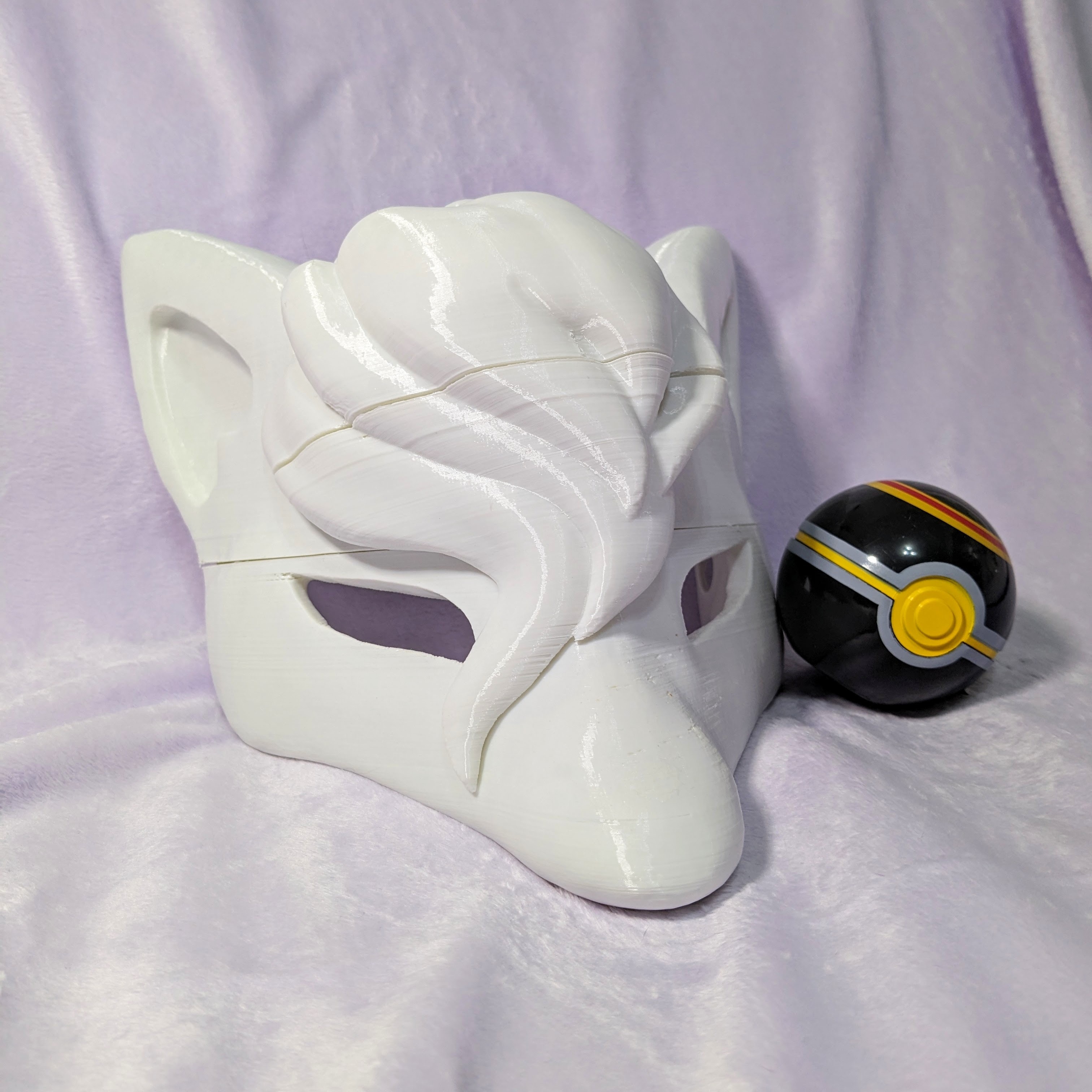 funesto zorro máscara pokemon suelo pisos animal cosplay hisui disfraz leyendas arceus apuntalar 3D print model - Mito3D