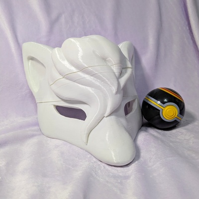 funeste renard masque pokémon sol étages animal cosplay hisui costume légendes arceus soutenir 3d print model - Mito3D