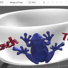 halhal kurbağalar takı bilezikler 3d print model - Mito3D