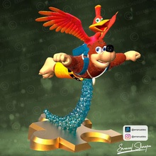 banjo kazooie game zbrush characters videogame collectible figure statue 3d print nintendo stl 3d print model - Mito3D