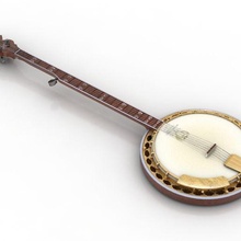 banjo musical instrument 3d print model - Mito3D