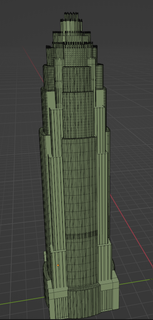 bank american tower charlotte bank american tower  3d print model - Mito3D