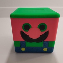 banco caja de super luigi casa 3d print model - Mito3D