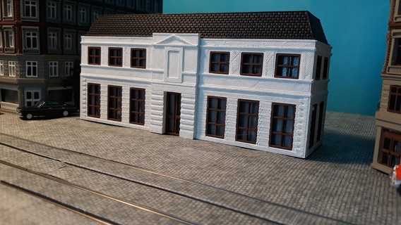 bank h0 ho copenhagen scale building buildings structures achitecture house 3d print model - Mito3D