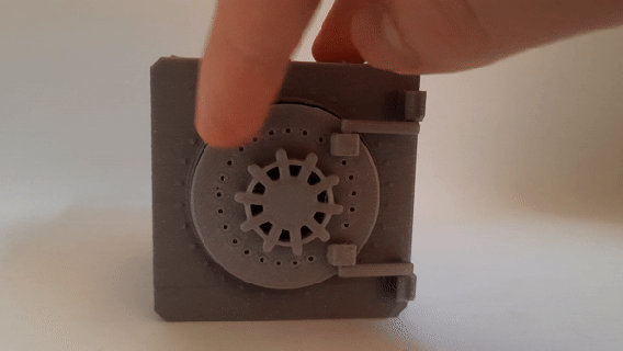 Bank Gewölbe Ring Halter Unterstützung 3d print model - Mito3D