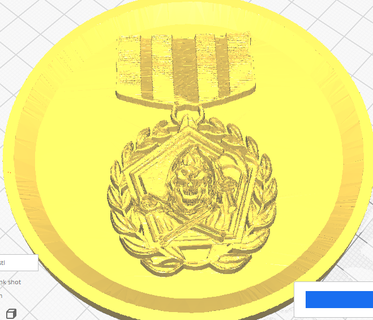 tiro bancário medalha montanha russa jogos casa cor arte 3d print model - Mito3D