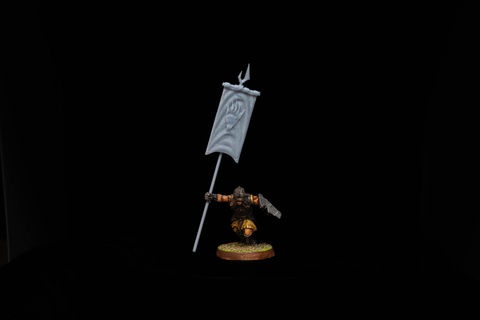 bandera blanco mano señor anillos rohan Mordor elfos Gondor enanos rivendel lorien 3d print model - Mito3D