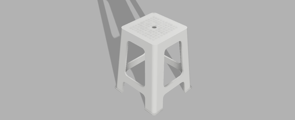 banqueta arquitectura sillas banquetas escamas miniaturas 3d print model - Mito3D