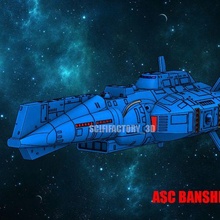 banshee class destroyer robotech wick toy 3d print model - Mito3D
