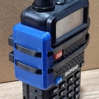 baofeng uv 5r botón cubierta carcasa funda ptt adaptador 5riii airsoft radio empujar hablar 3d print model - Mito3D