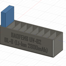 baofeng uv 82 bl 8 2800mah 9 batería estante soporte 3d print model - Mito3D