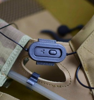 baofeng uv5r hands free case cable organizer jpc tactical vest radio outdoor airsoft 3d print model - Mito3D