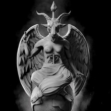baphomet criatura demonio mal Satán cabra diablo oscuro 3d print model - Mito3D