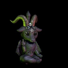 baphomet arte brinquedo escultura Bruxas animais 3d print model - Mito3D