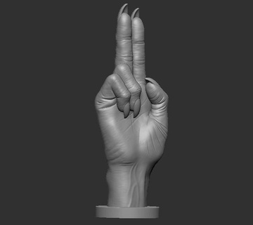 Baphomet Hand 3d print model - Mito3D
